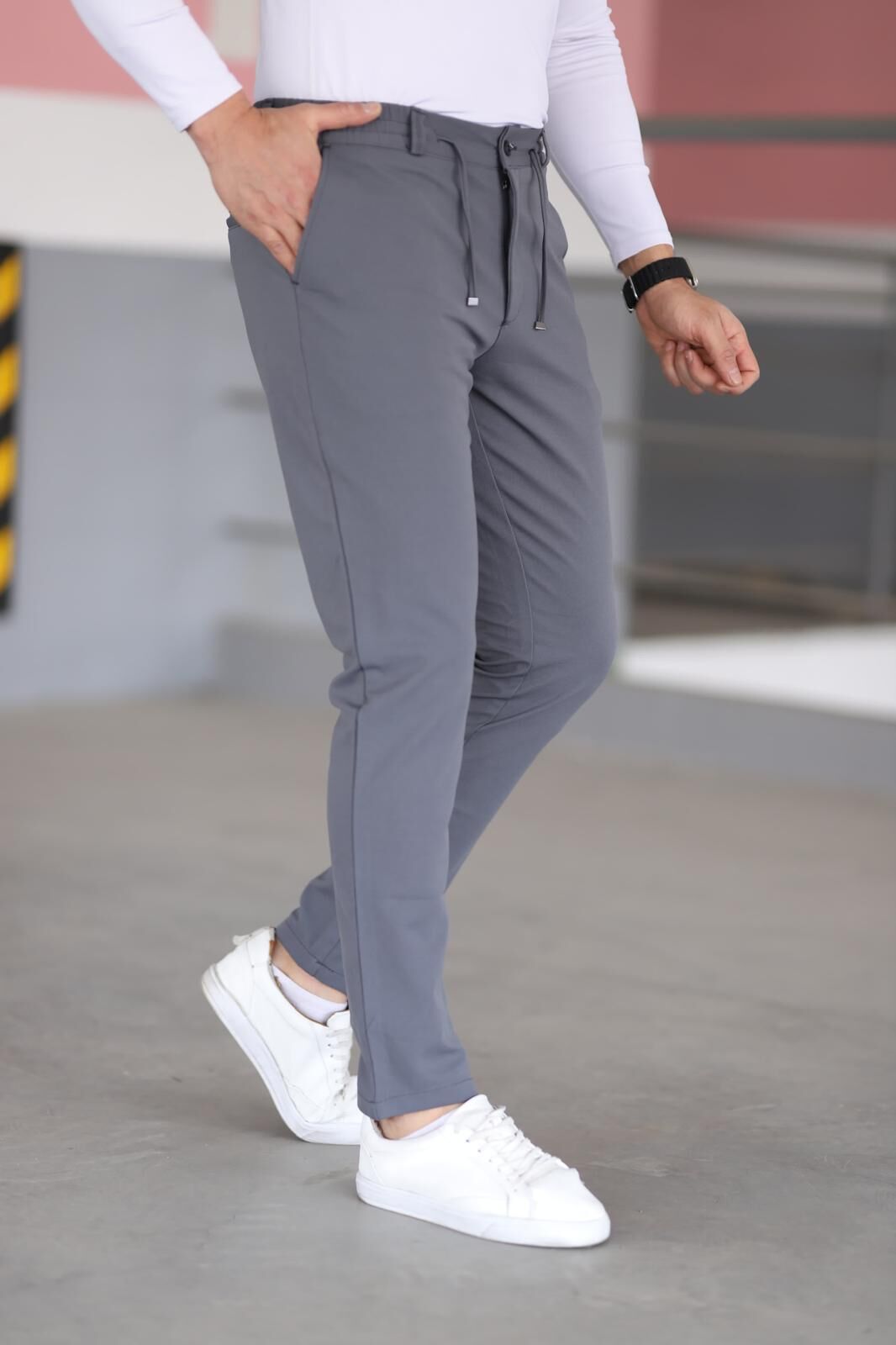 Jogger Erkek Pantolon Koyu Gri