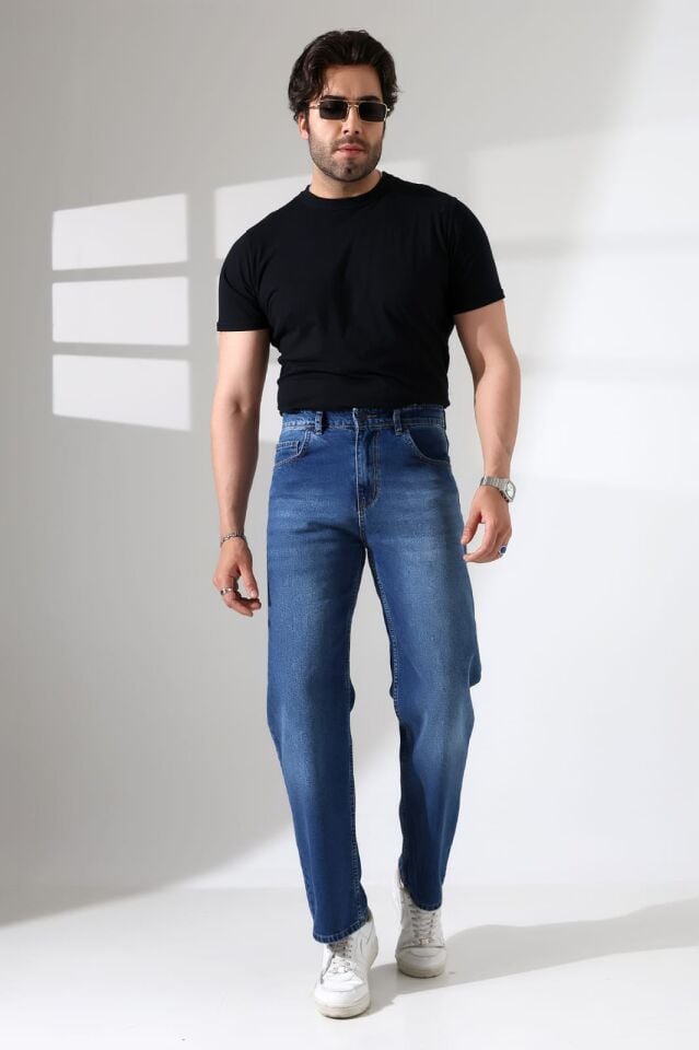DENİM KUMAŞ BAGGY PANTOLON