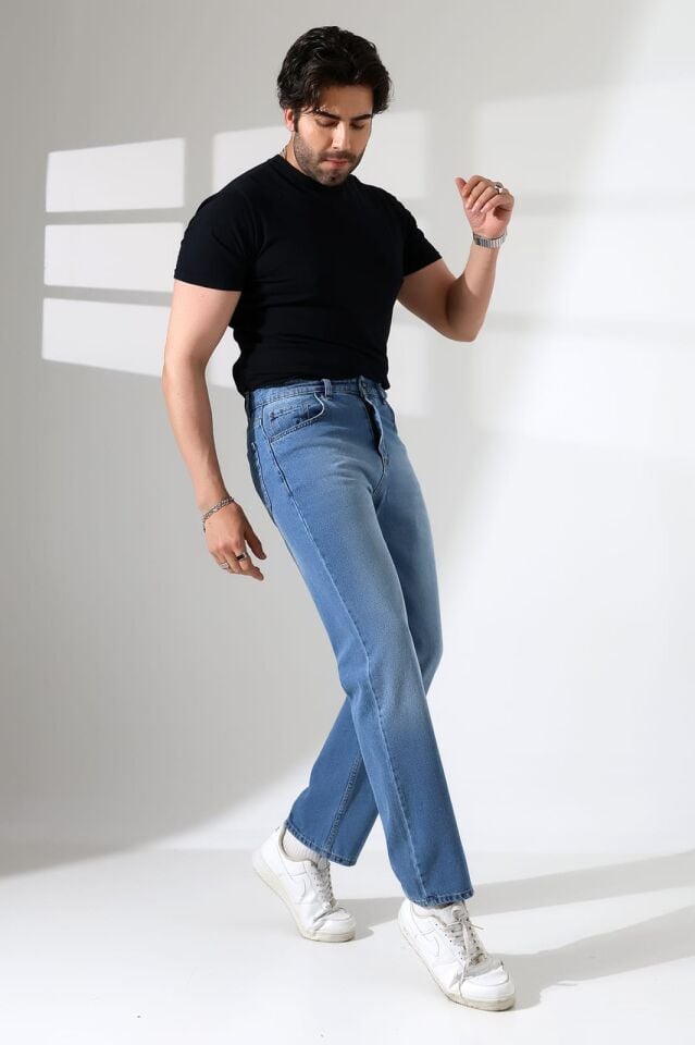 DENİM KUMAŞ BAGGY PANTOLON