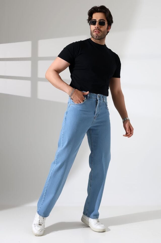DENİM KUMAŞ BAGGY PANTOLON