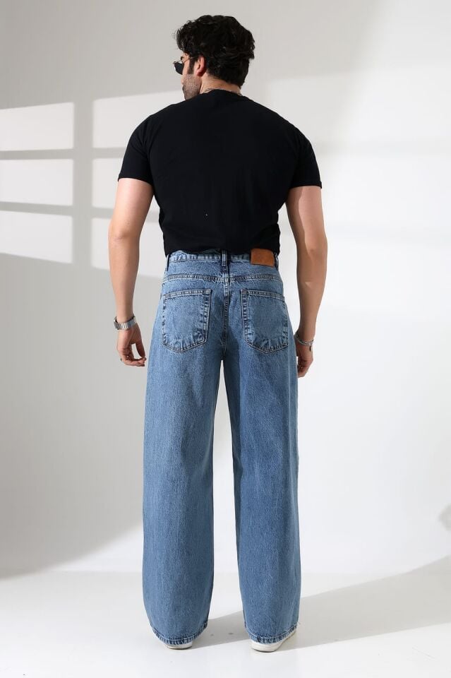 DENİM KUMAŞ SALAŞ BAGGY PANTOLON