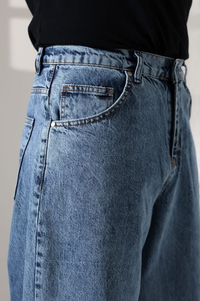 DENİM KUMAŞ SALAŞ BAGGY PANTOLON