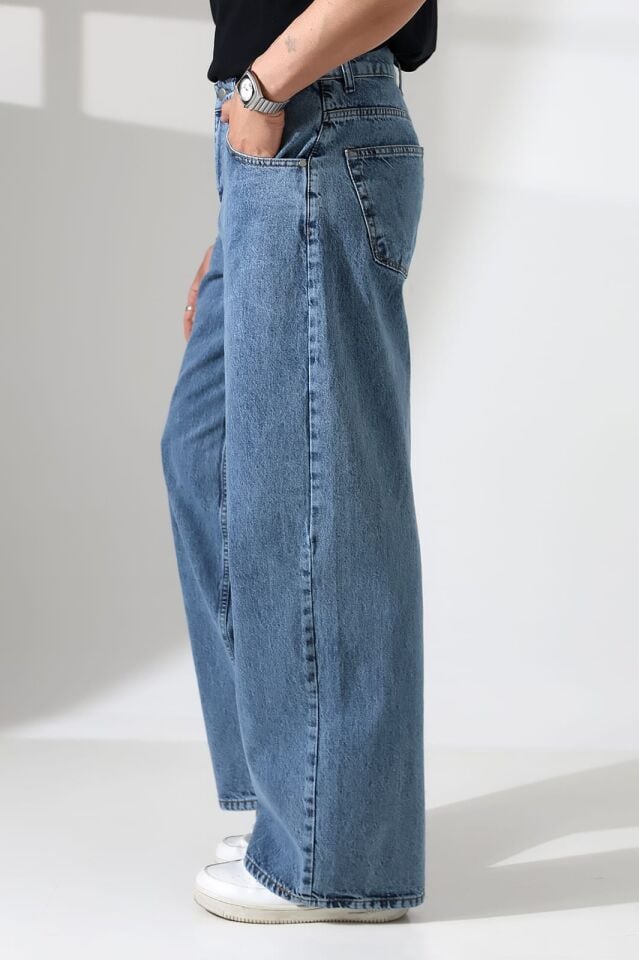 DENİM KUMAŞ SALAŞ BAGGY PANTOLON