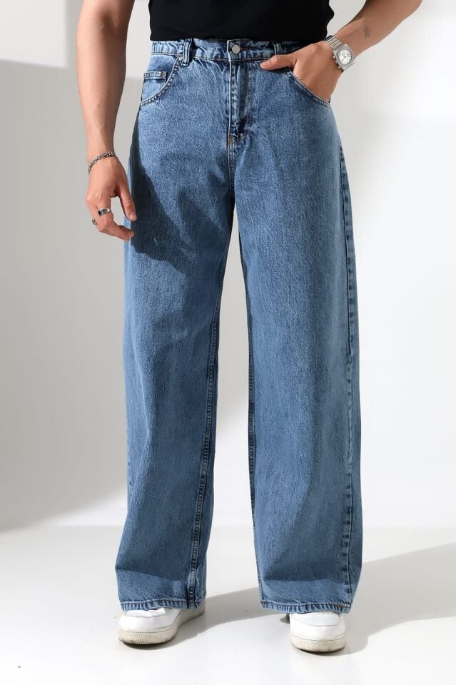 DENİM KUMAŞ SALAŞ BAGGY PANTOLON