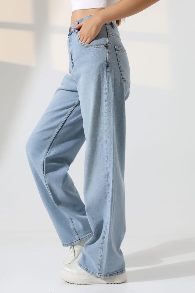 Salaş baggy ünisex kalıp kot pantolon ücretsiz kargo