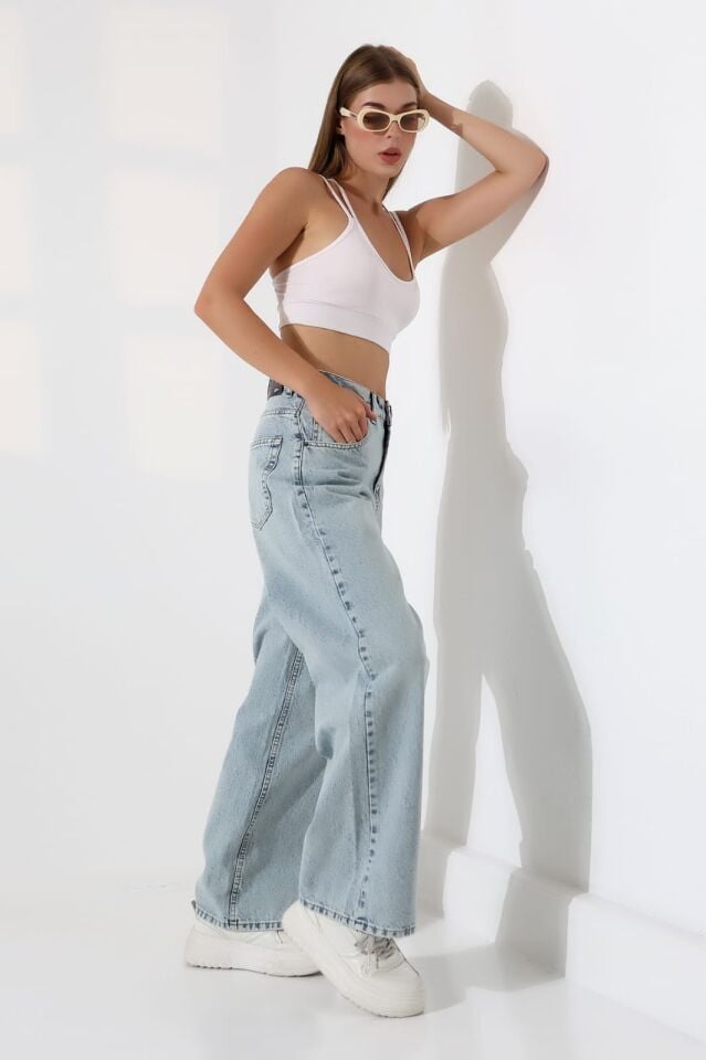 Salaş baggy ünisex kalıp kot pantolon/ücretsiz kargo/