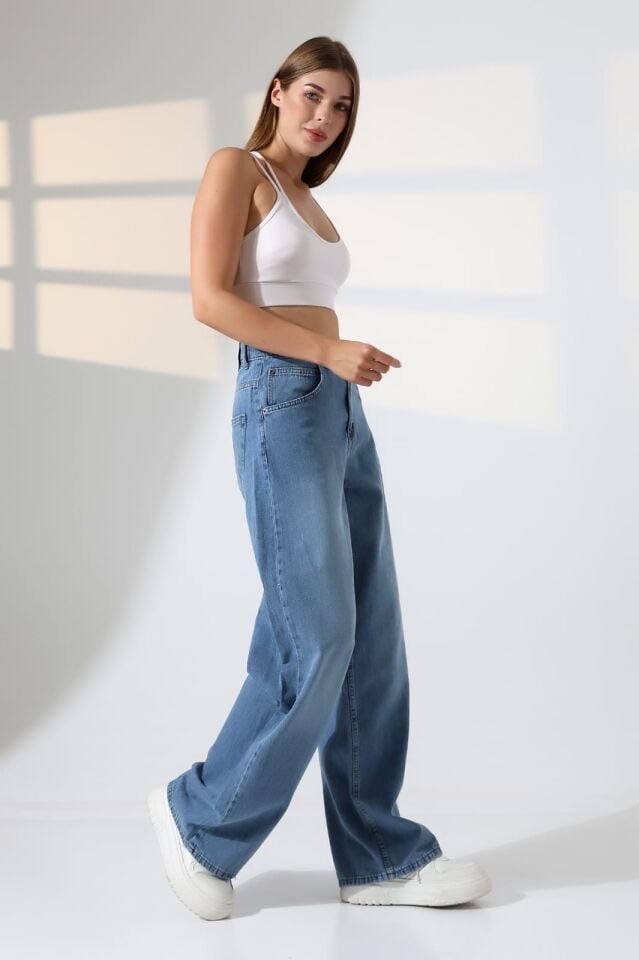 Salaş baggy ünisex kalıp kot pantolon/ücretsiz kargo/
