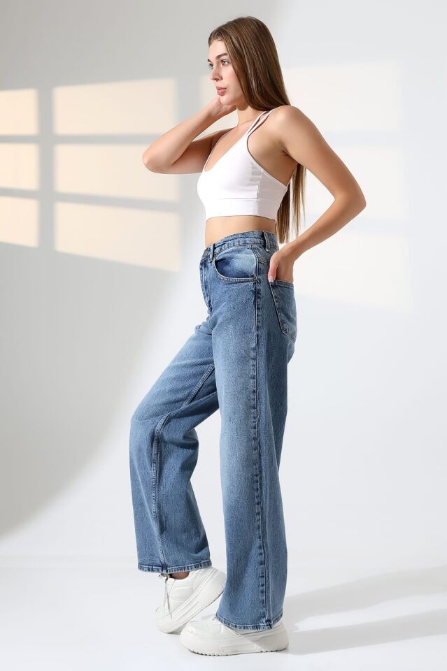 Salaş baggy ünisex kalıp kot pantolon/ücretsiz kargo/