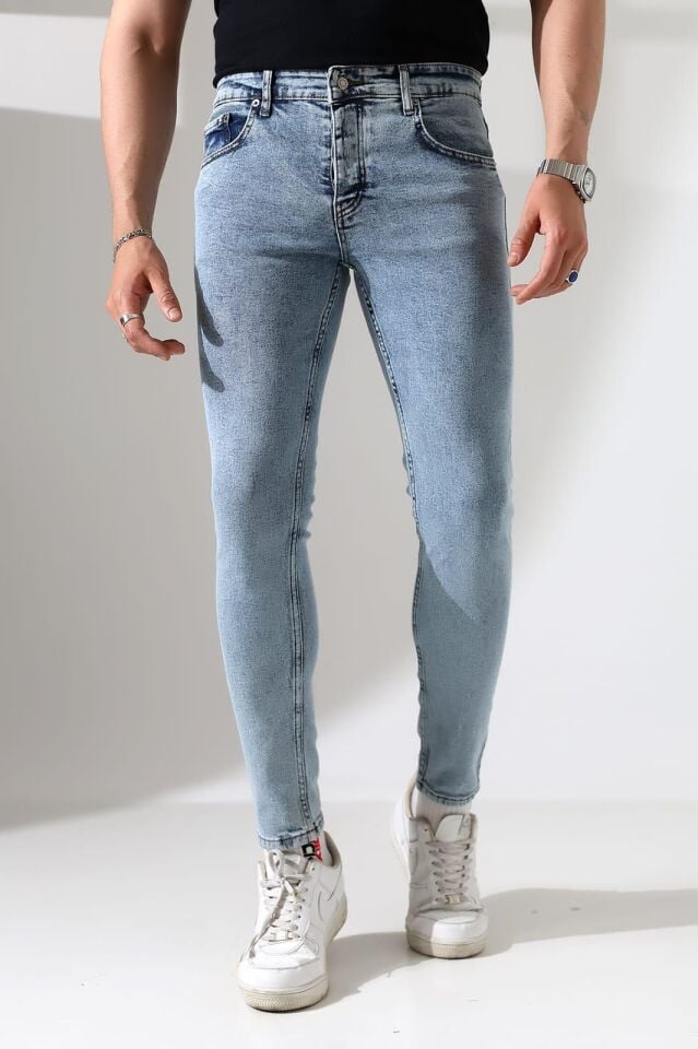 Erkek kar yıkama silim fit kot pantolon/ücretsiz kargo/