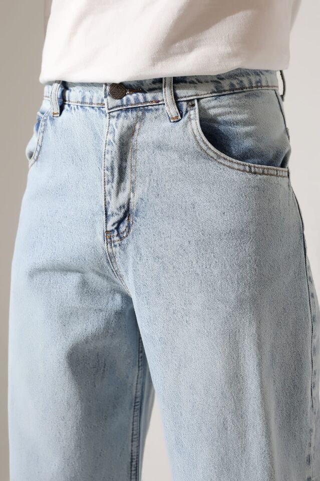 Salaş baggy ünisex kalıp kot pantolon/ücretsiz kargo/