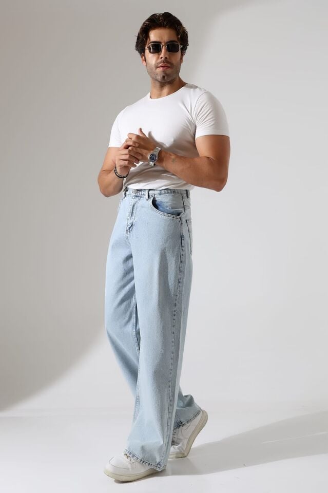 Salaş baggy ünisex kalıp kot pantolon/ücretsiz kargo/