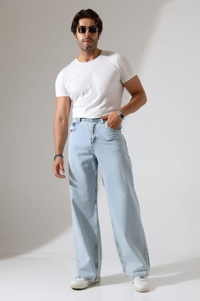 Salaş baggy ünisex kalıp kot pantolon/ücretsiz kargo/