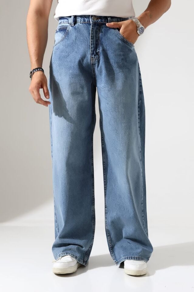 Salaş baggy ünisex kalıp kot pantolon/ücretsiz kargo/