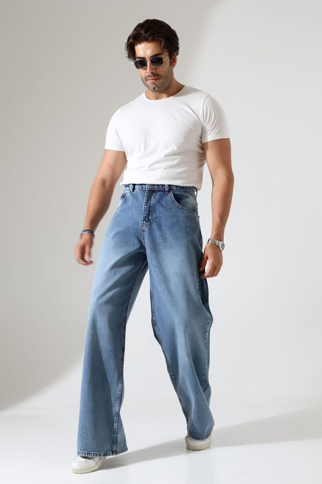 Salaş baggy ünisex kalıp kot pantolon/ücretsiz kargo/