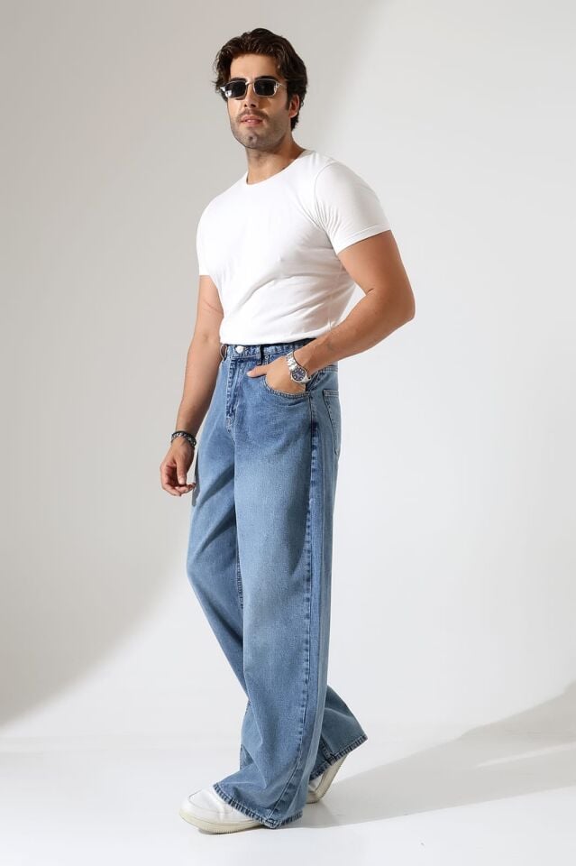 Salaş baggy ünisex kalıp kot pantolon/ücretsiz kargo/