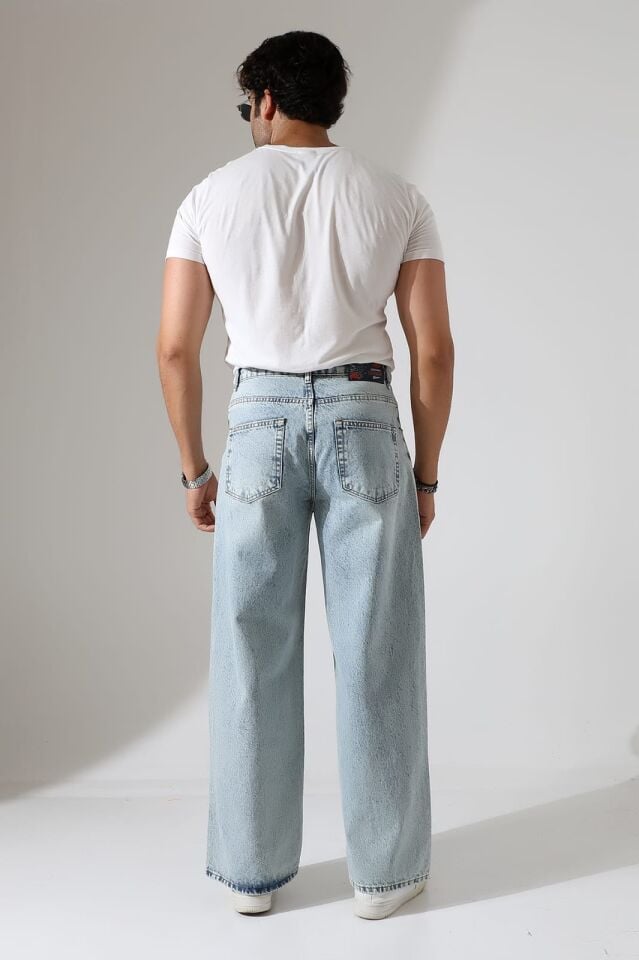 Salaş baggy ünisex kalıp kot pantolon/ücretsiz kargo/